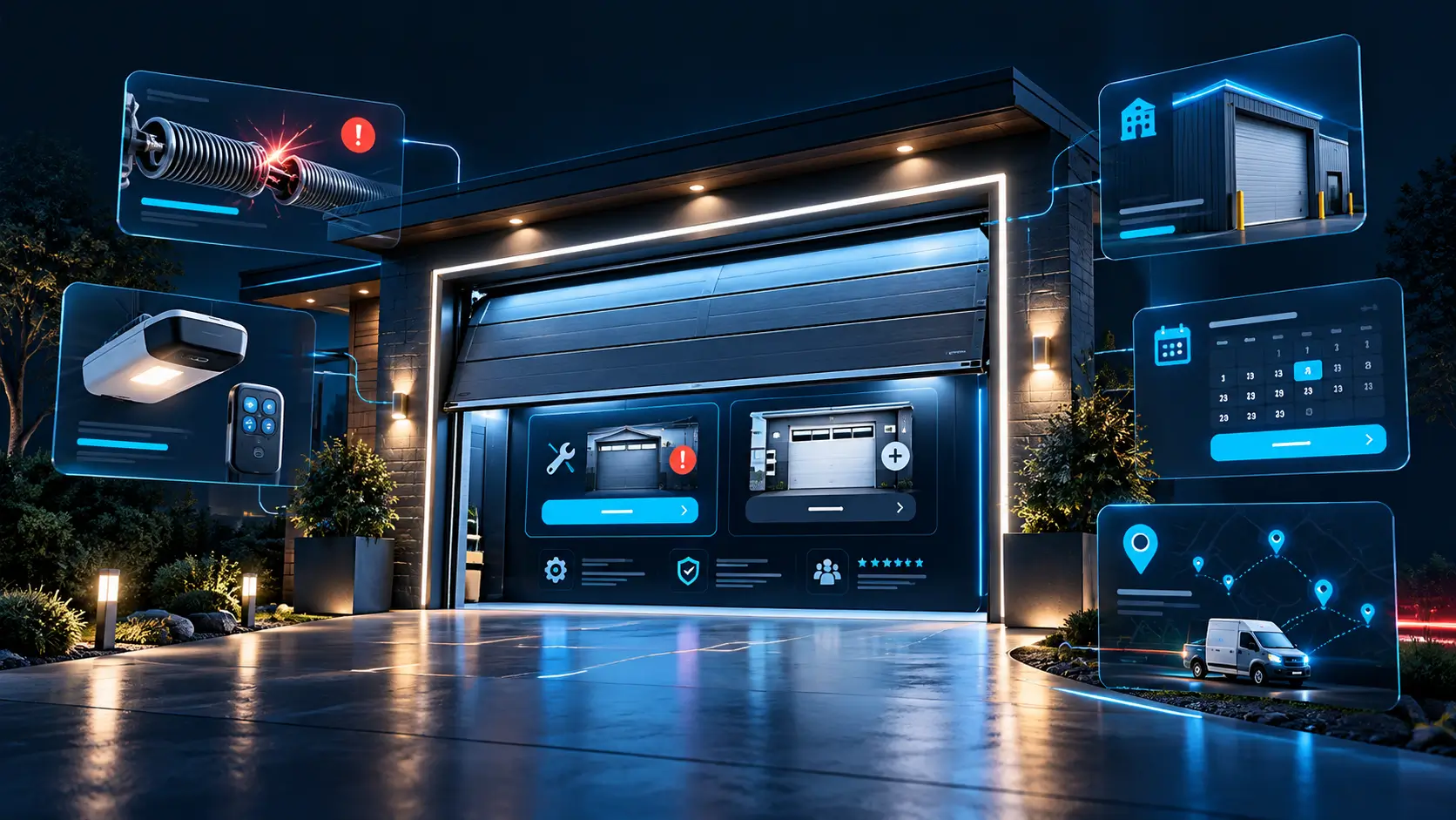 Web design service for garage door companies