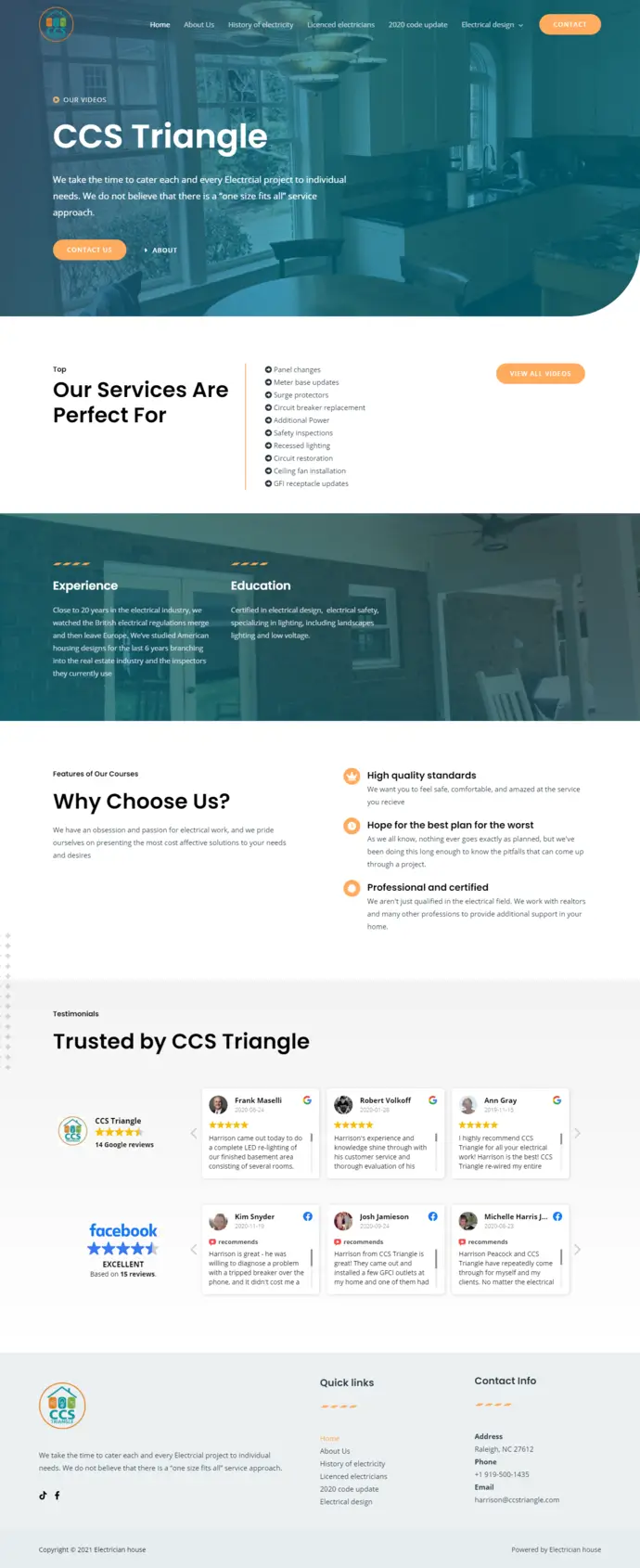 CCS Triangle website project