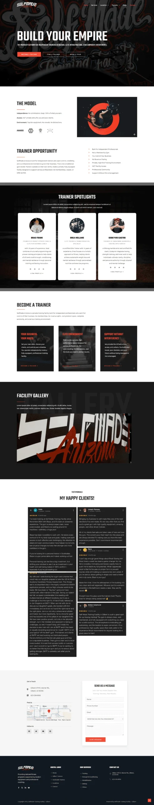 Self Made Arizona website project